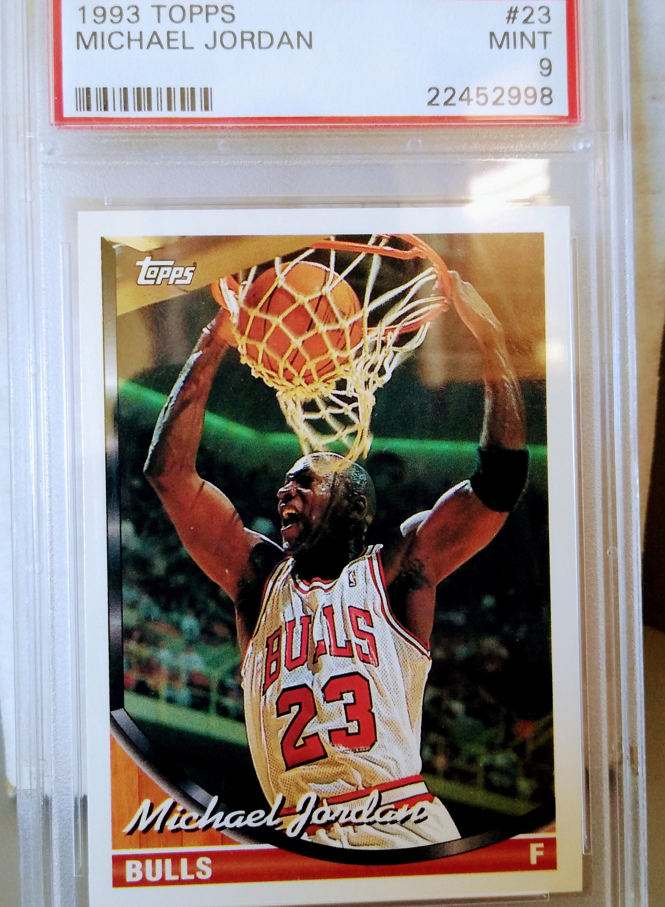 1993 Topps Basketball #23 Michael Jordan - PSA 9 Mint HOF GOAT