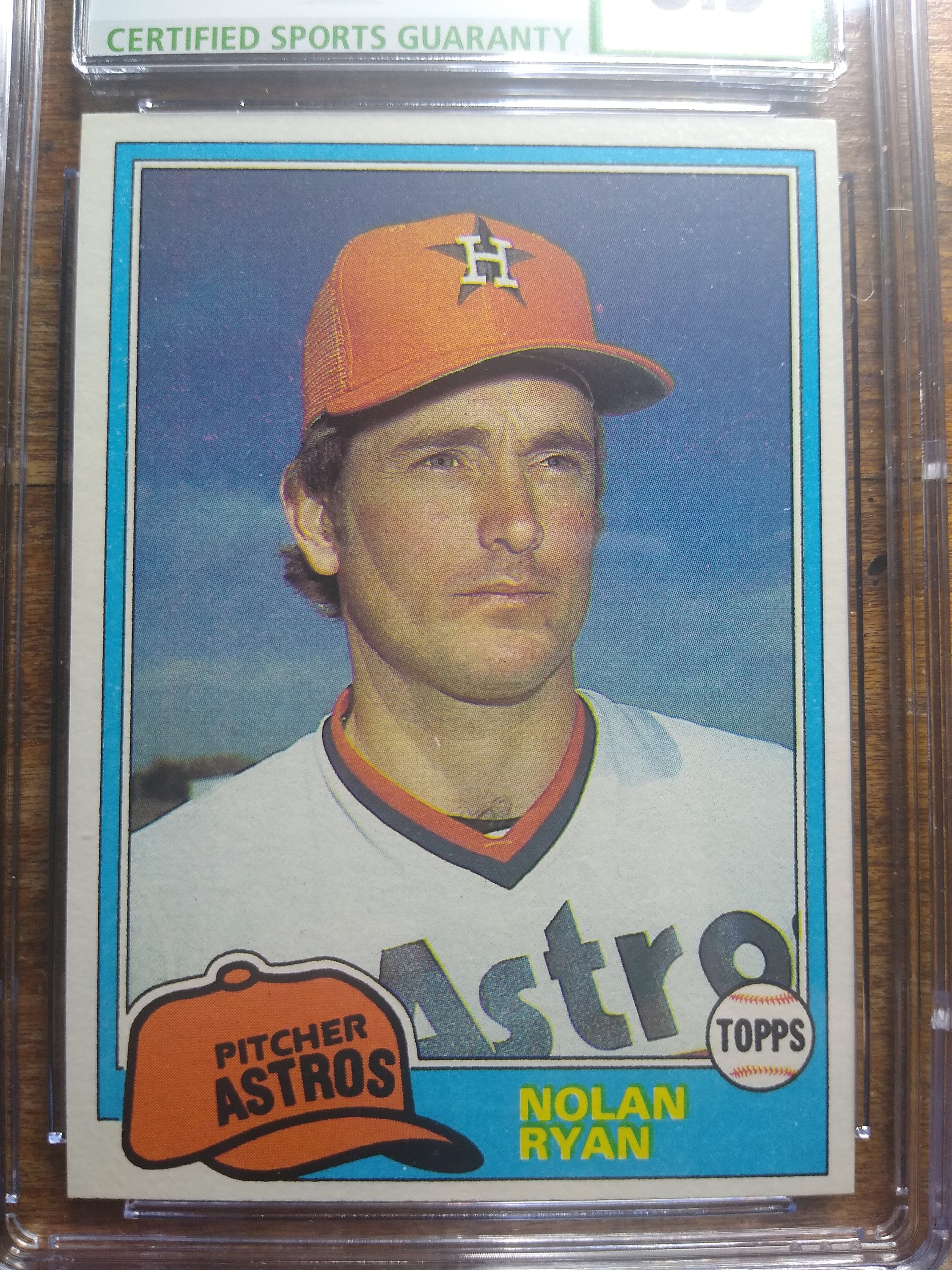 1981 Topps Baseball 240 Nolan Ryan Houston Astros CSG 8.5 
