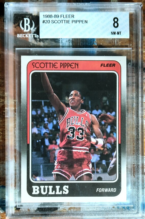 Buy 1988 Fleer Scottie Pippen Rookie Card Chicago Bulls PSA 8 NR 