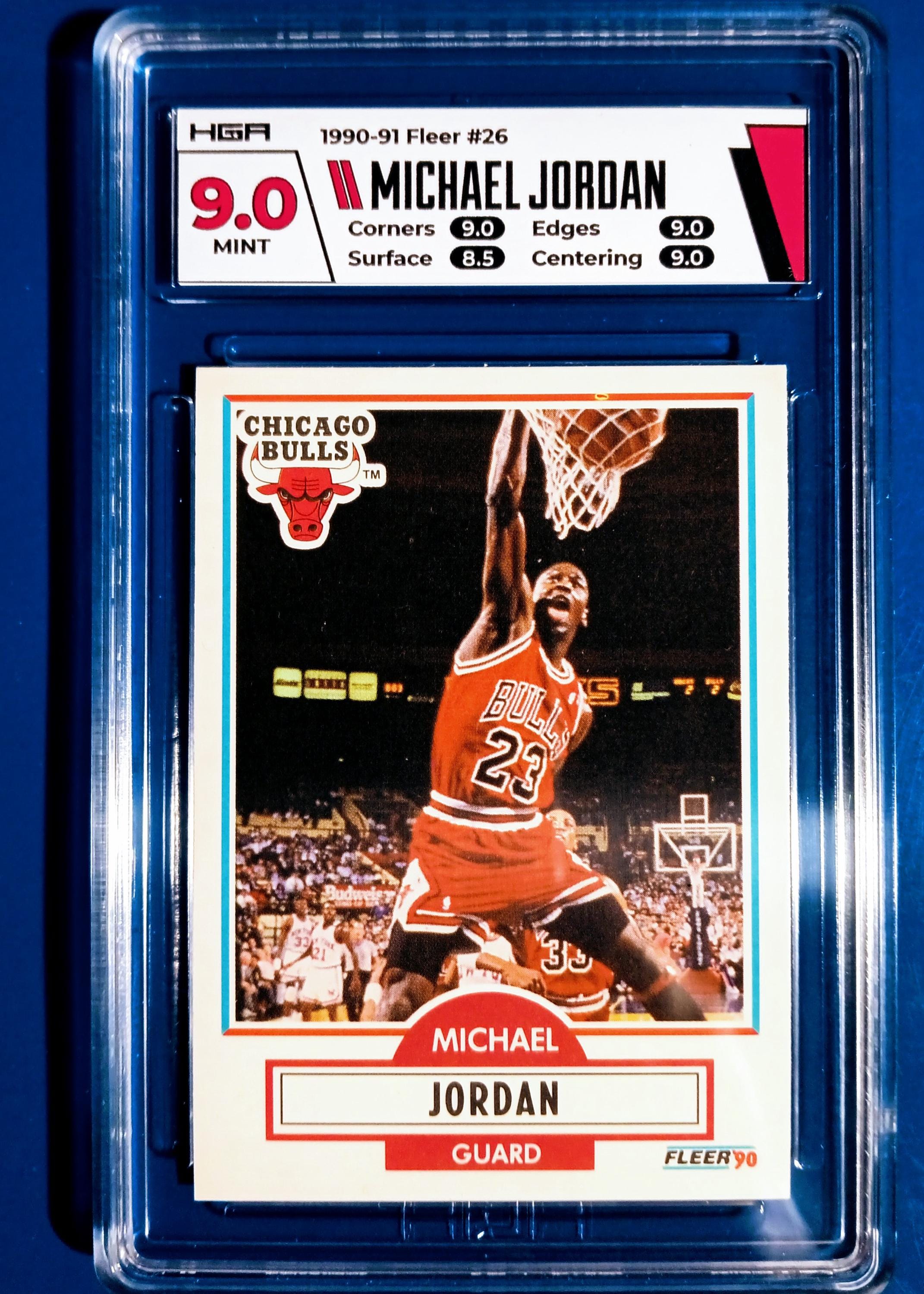 1990 Fleer Michael Jordan Chicago Bulls Mint 9 HGA - Etsy