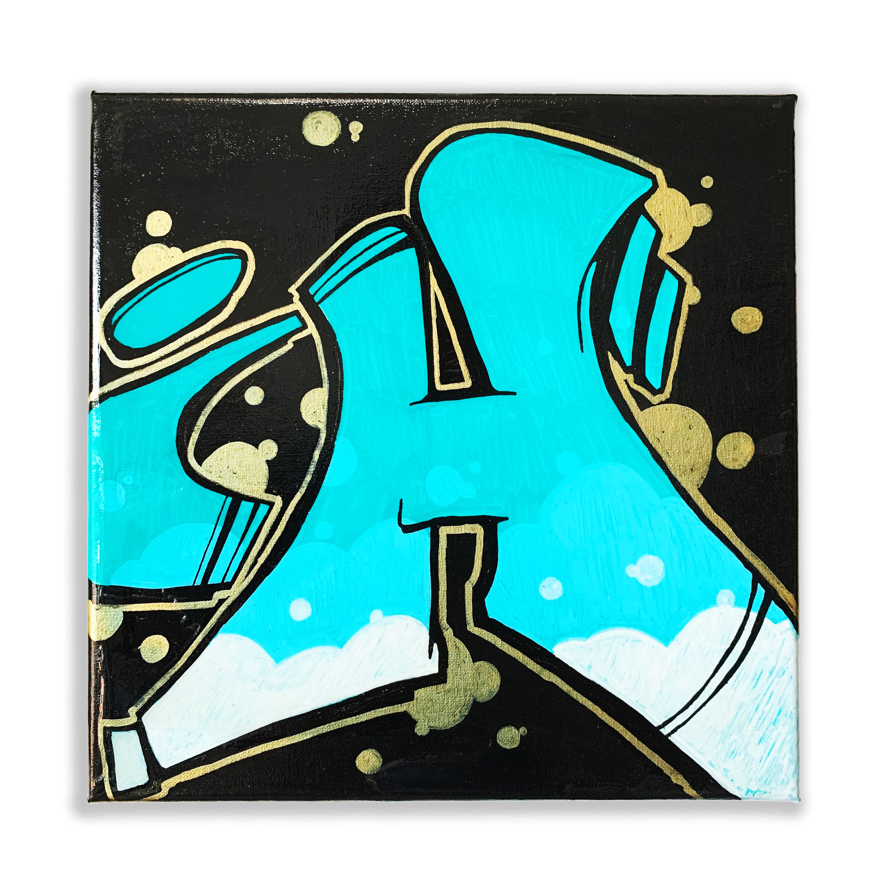 Graffiti Letter H Art Print 12x12 inches Signed & Numbered Etsy