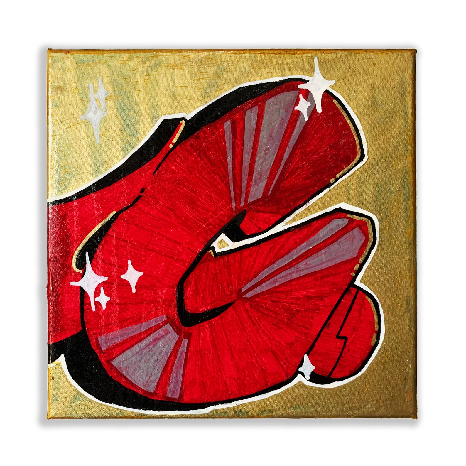 Graffiti Letter G Art Print 12x12 inches Signed & Numbered Etsy