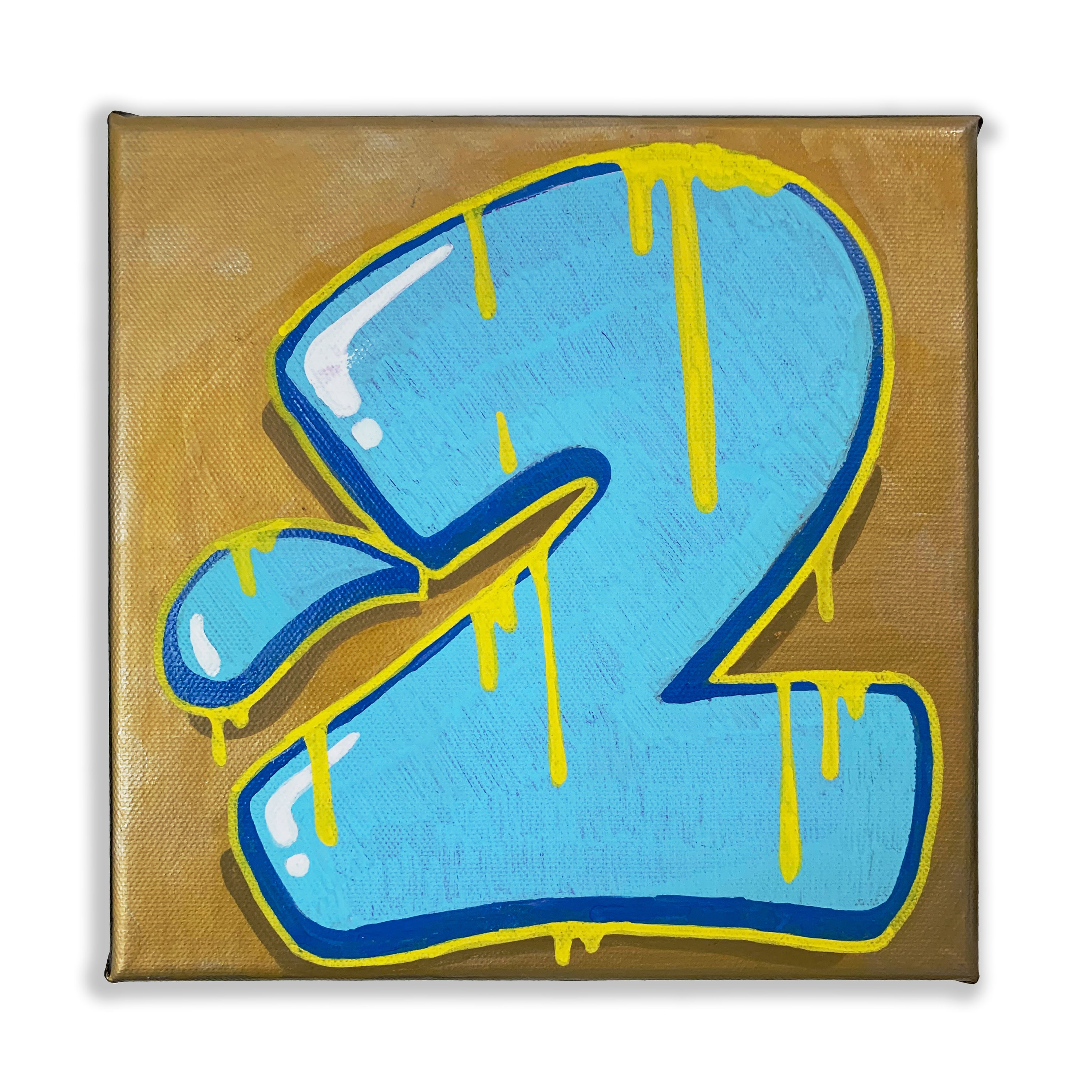 Graffiti Number 2 Art Print 12x12 inches Signed & Numbered Etsy