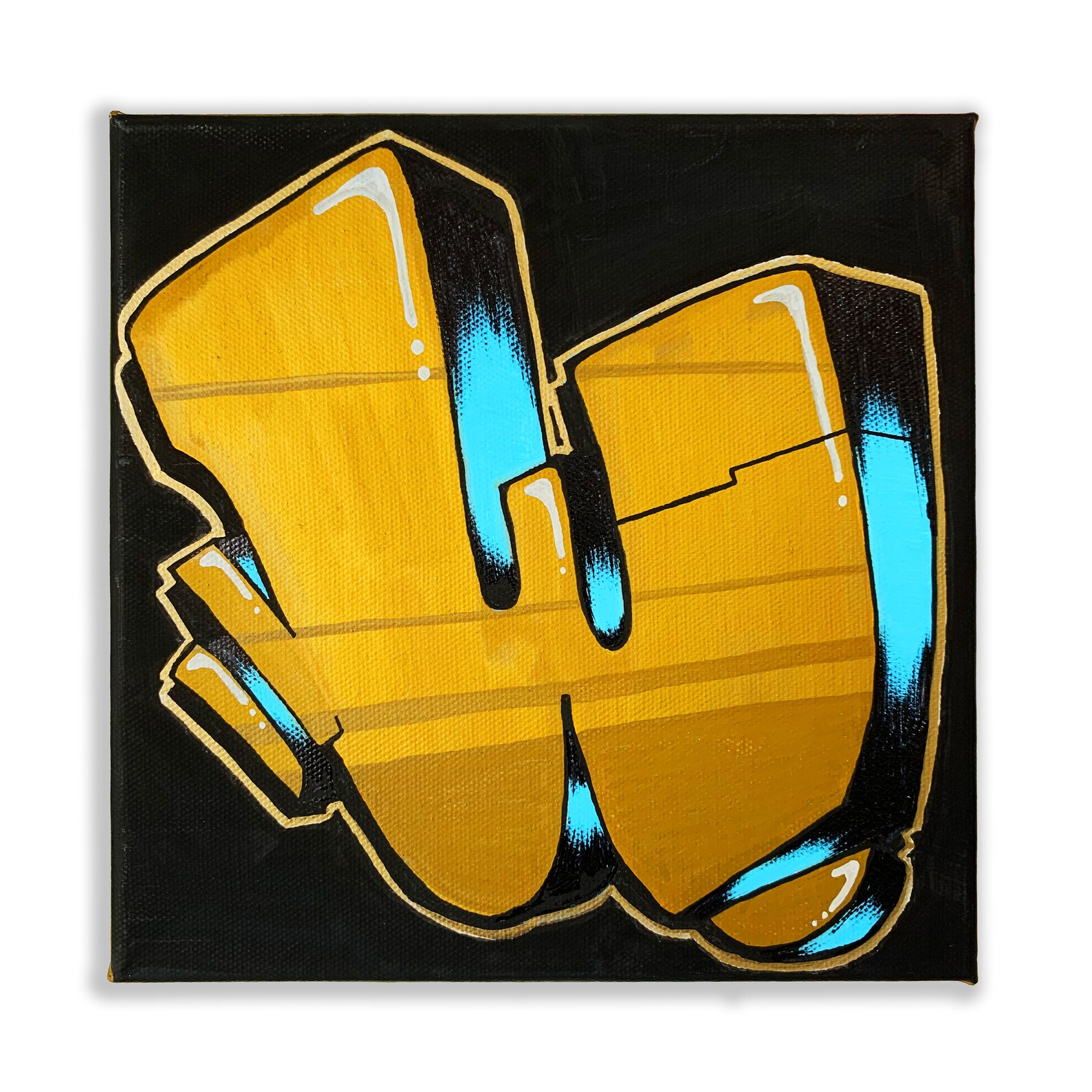 Graffiti Letter W Art Print 12x12 Inches Signed & Numbered X/10 Etsy