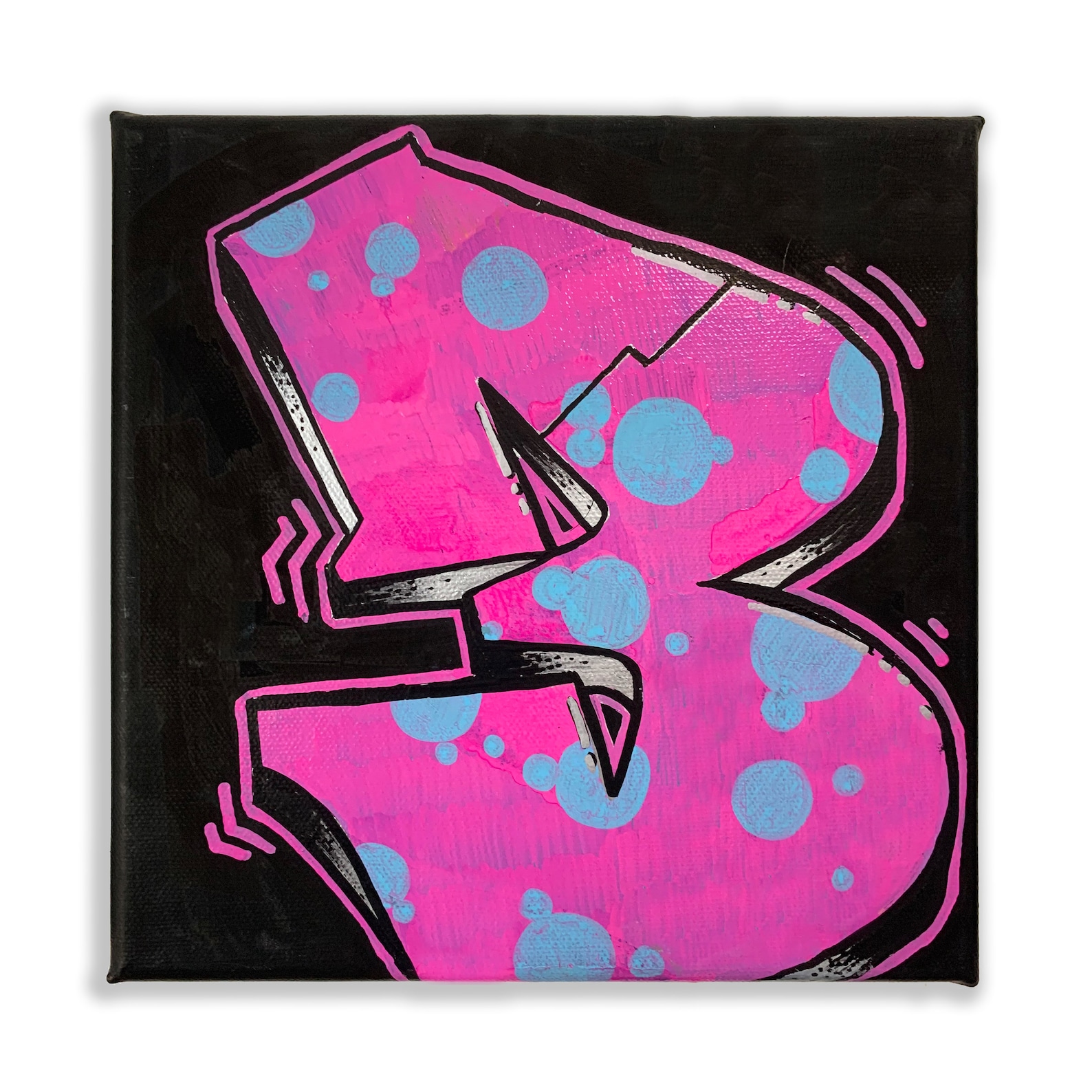 Graffiti Number 3 Art Print 12x12 Inches Signed & Numbered X/10 Etsy