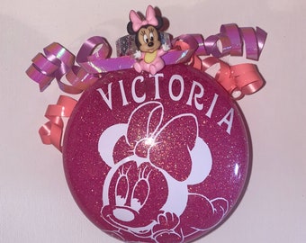 Personalized Baby Minnie Ornament Inspired By Disney