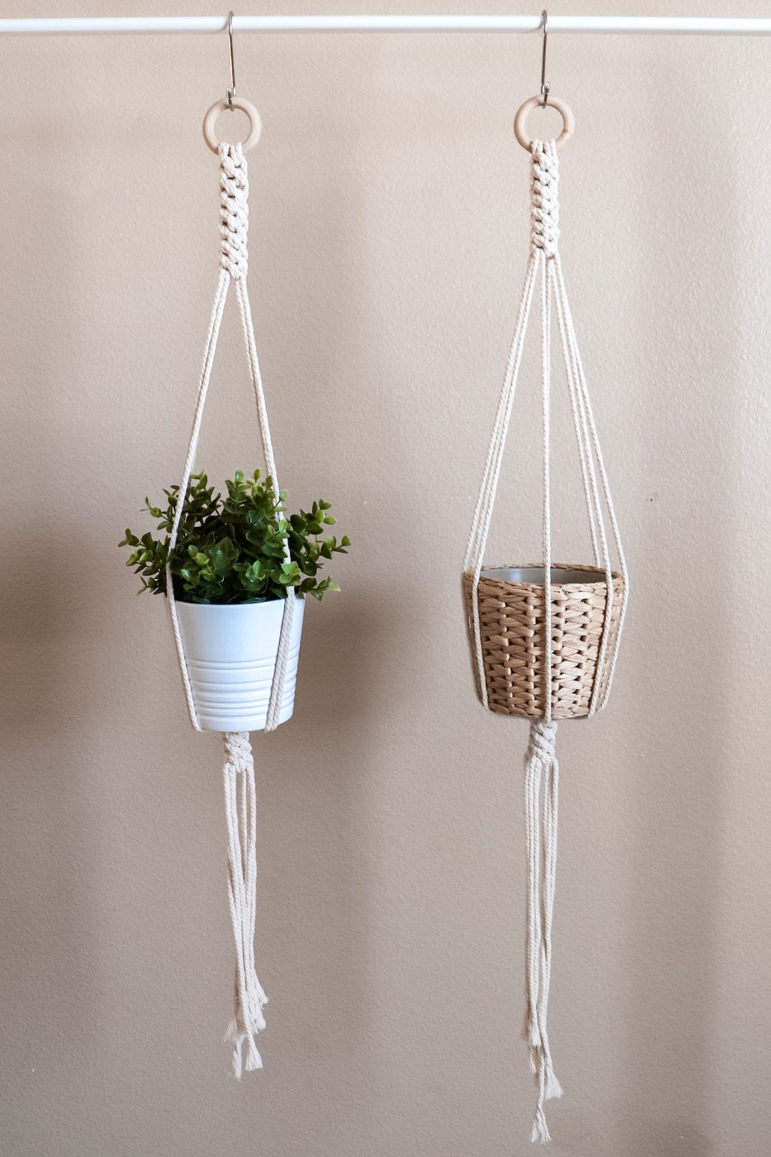 Crown Knot Plant Hanger Macrame Plant Holder Rope Hanging Plant Holder