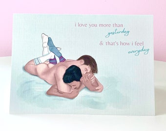 carte d'amour gay | design original pour anniversaire, anniversaire, Saint Valentin ou juste parce que