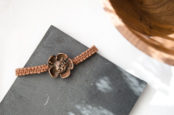 Bronze Buttercup Bracelet Etsy