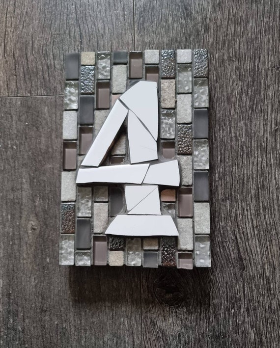 Mosaic Door Number Ceramic House Plaque. Custom Made Door Etsy