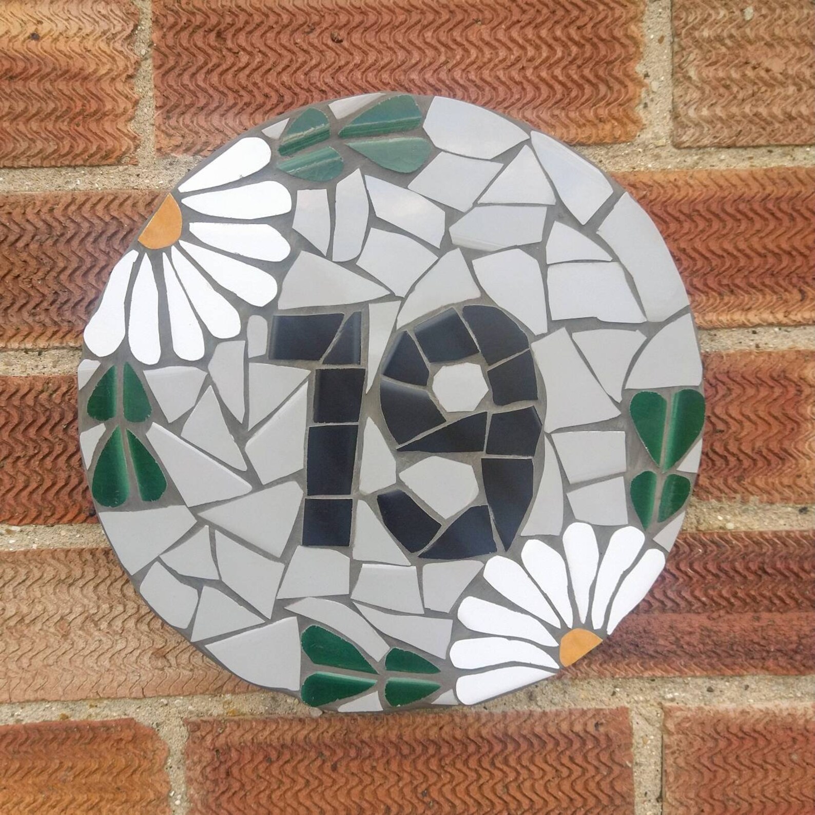 Mosaic door Number Ceramic door Plaque Custom made Door Etsy