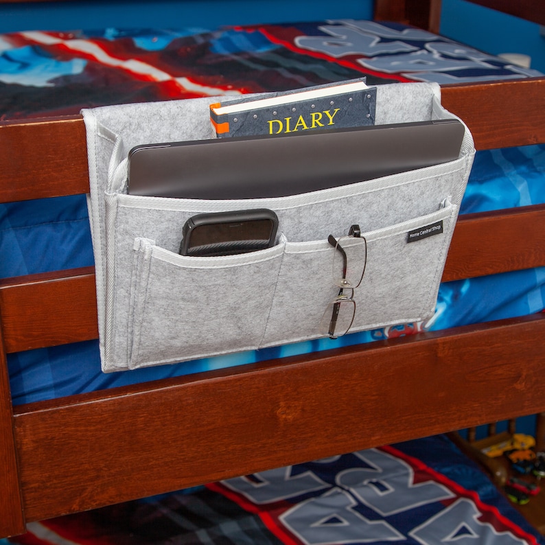 BEDSIDE CADDY Bedside Storage Organizer Dorm Bed Organizer Etsy