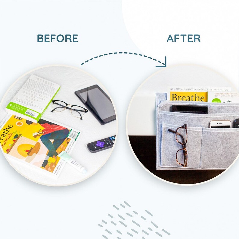 BED CADDY Ecofriendly Remote Control Caddy Bedside Etsy