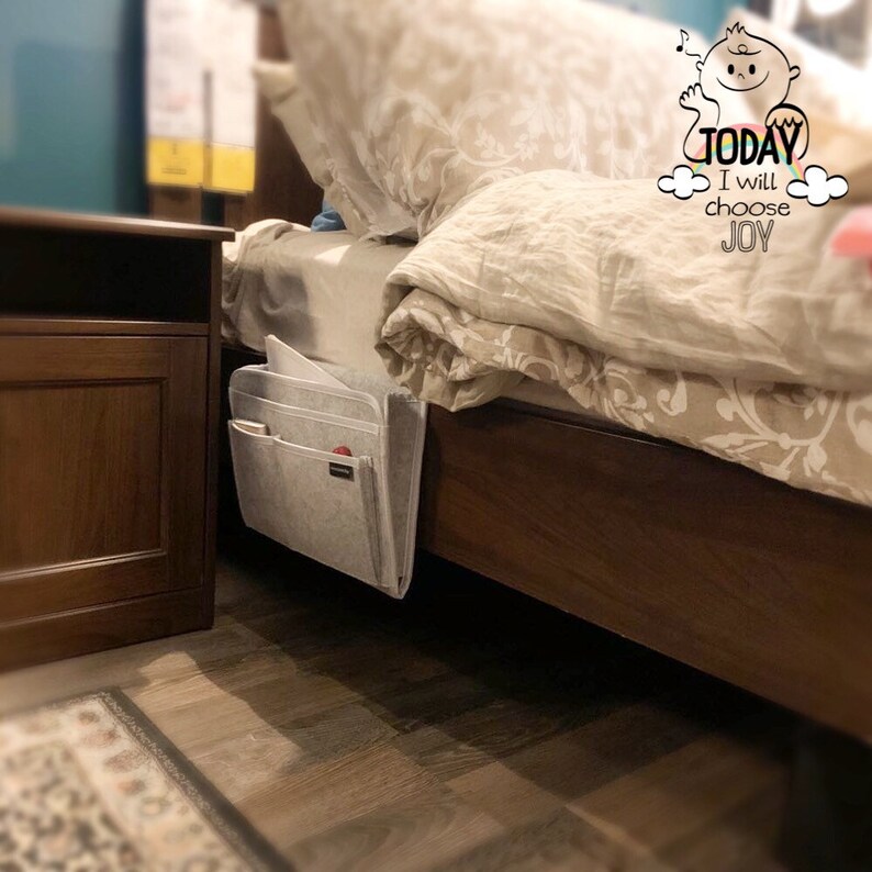 BEDSIDE CADDY Bedside Storage Organizer Dorm Bed Organizer Etsy