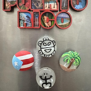 Puerto Rican magnets-handpainted set of 4