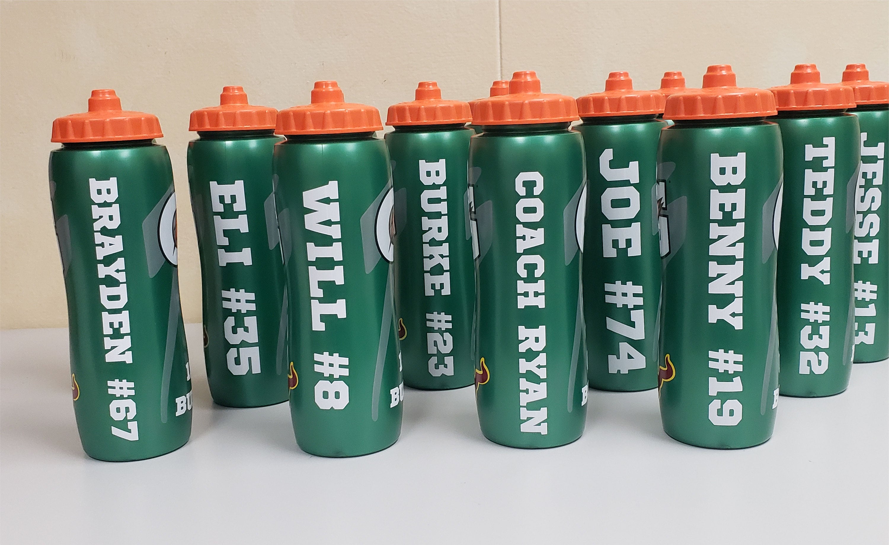 Water Bottle-Gatorade Sports Bottle- Personalized  CABINS & QUADS-  Everything Custom for Camp & College