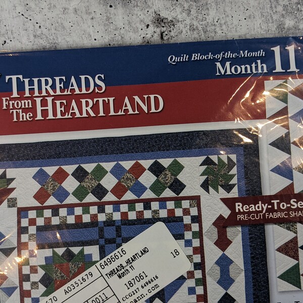Joann Block of the Month Threads of the Heartland Quilt Kit Etsy