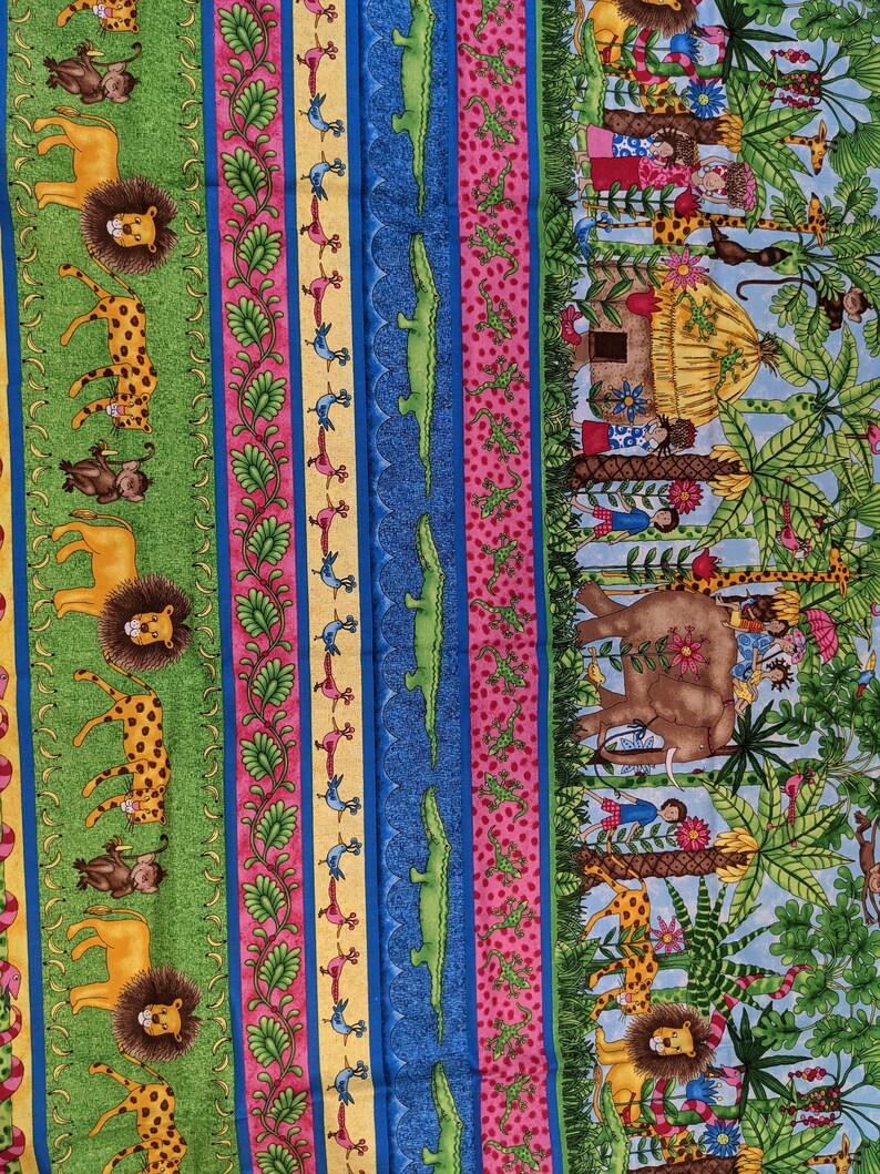 Jungle Friends Quilt Panel Kit by Laurie Goden for Northcott Etsy