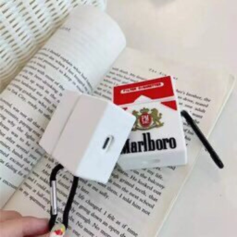 Marlboro Aipord Case Cool Airpod Case Cigarettes Airpod Etsy