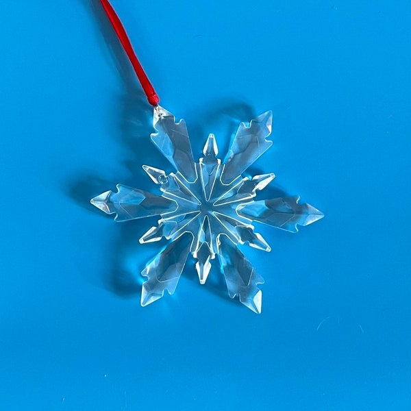 Glass Snowflakes Ornaments Etsy