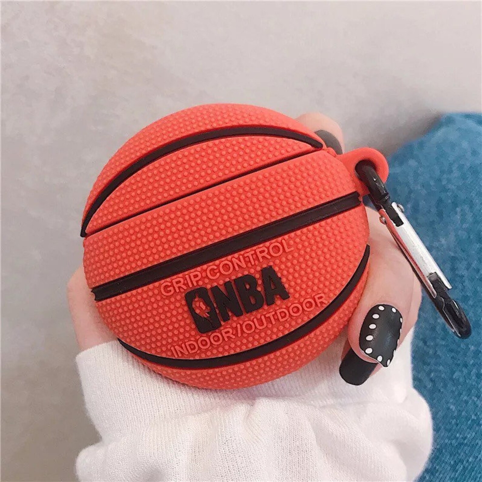 Basketball AirPod Case with Keychain Orange Silicone Cover Etsy