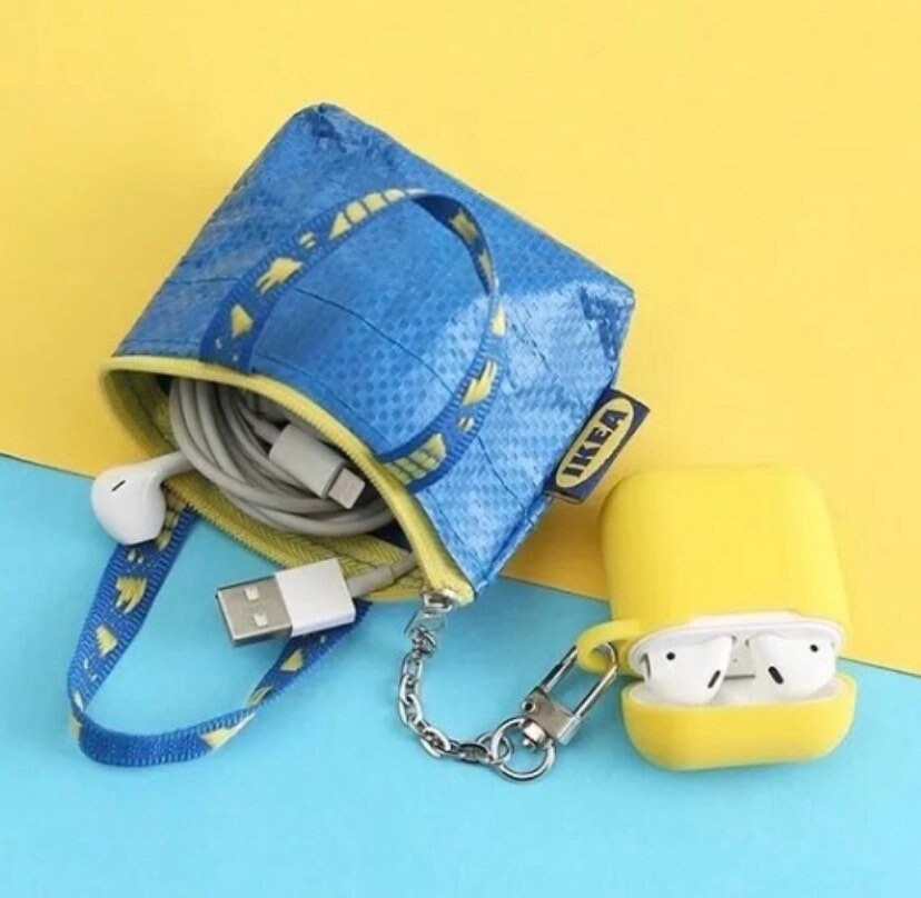 Cute Airpod Case With Coin Purse Keychain Ikea Airpods Case | Etsy
