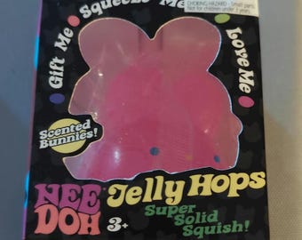 Nee Doh Jelly Hops Super Solid Squish Pink