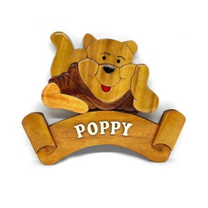 Disney Personalised Handmade Childrens Wooden Door Plaque | Winnie the Pooh | Nursery Decor | Bedroom Door Sign
