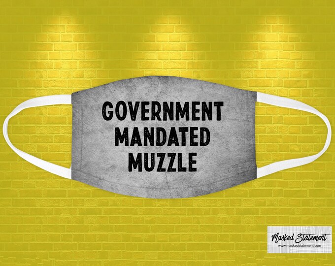 Government Mandated Muzzle Face Mask / Face Covering Etsy