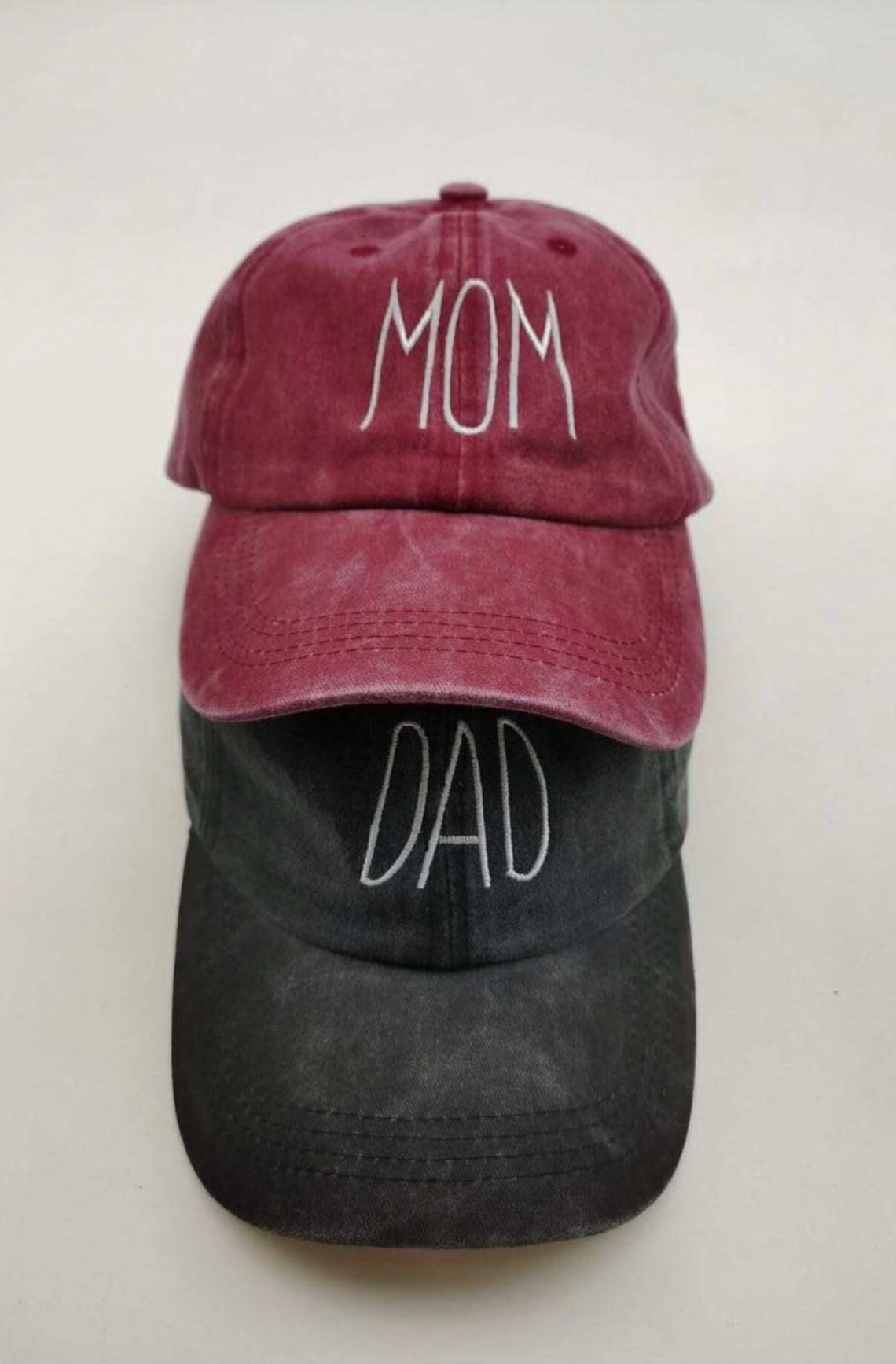 MOM Hat Mom and Dad hat Great new baby gift Baby Shower Etsy