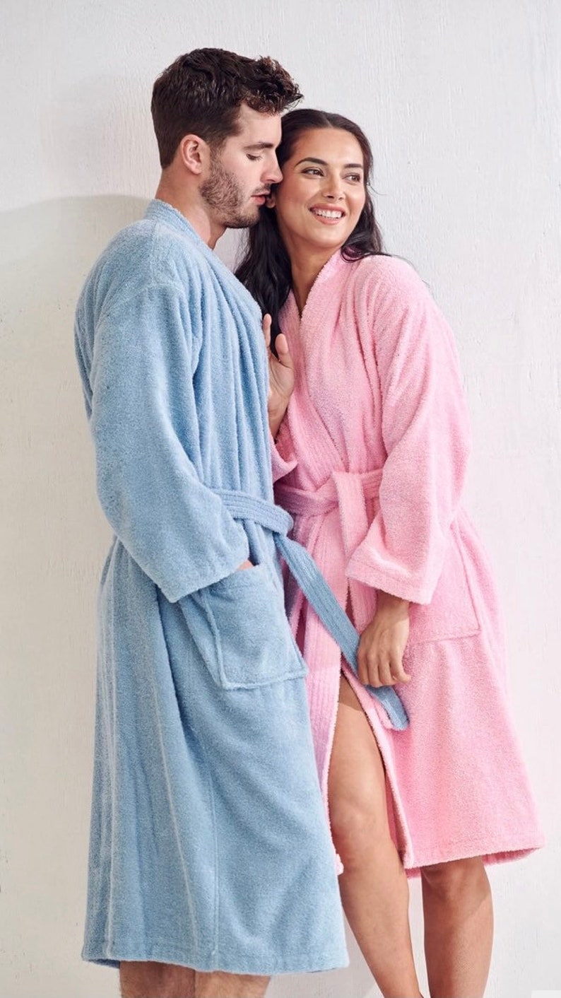 personalised terry towelling bathrobes