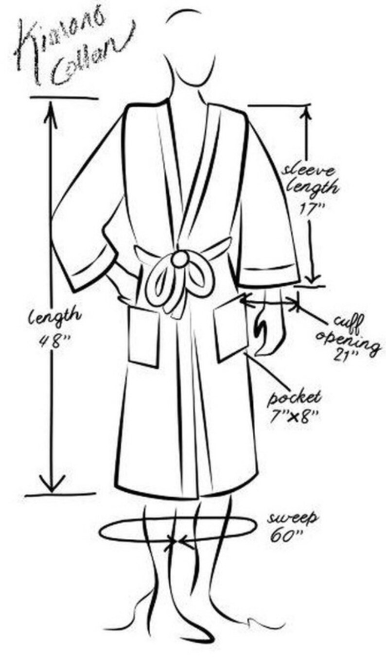 Bathrobes / Robe TERRY Cloth Cotton Personalization Long and Etsy