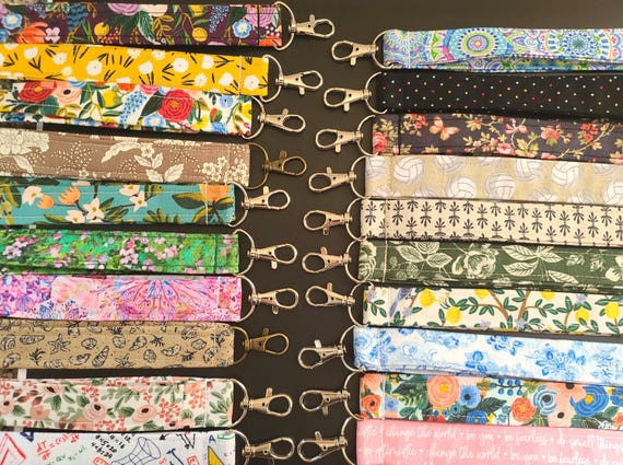 Lanyard with breakaway clasp, badge lanyard, ID holder, ID lanyard, neck lanyard, lanyard with clasp, lanyard key holder, fabric badge