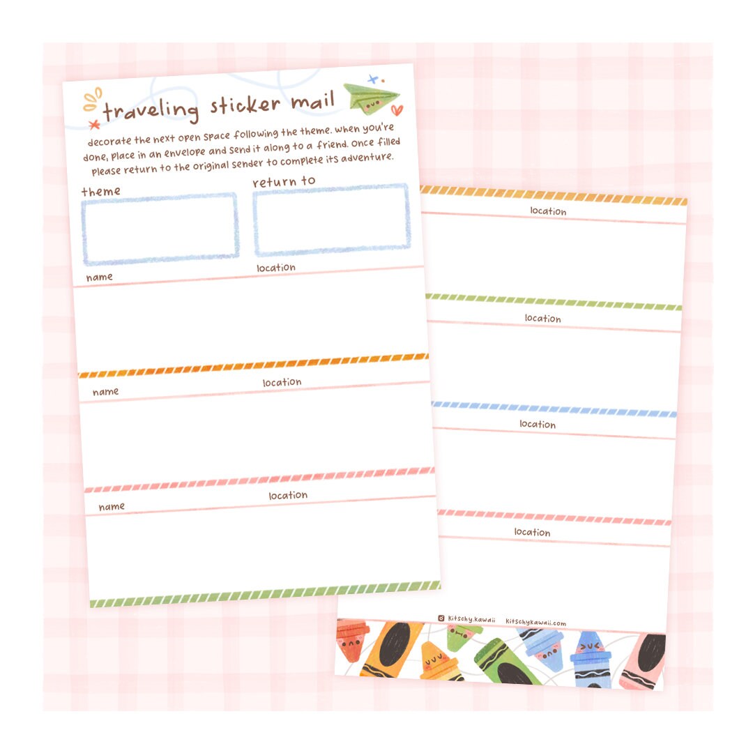 Traveling Postcards Pen Pal Postcard Happy Mail Postcard Cute Postcard