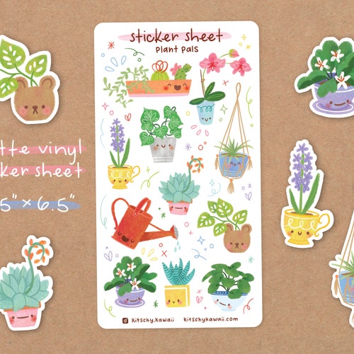 Stickers Paper, Party & Kids Kiss Cut Cute Illustrated Conbini Snacks