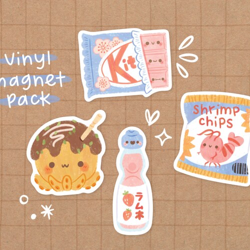 Asian Snacks 2 Pack Kawaii Cute Food Etsy