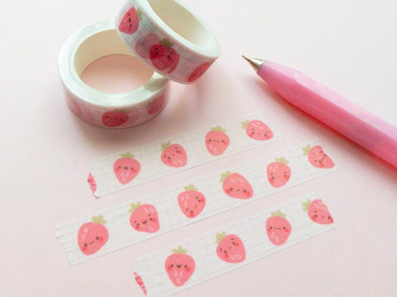 Pink Heartbeat Washi Tape - Set of 5