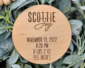 Birth Stats Sign, Newborn Baby Announcement, Newborn Baby Stat Sign, Newborn Keepsake Gift, Wood Name Sign, New Mom Gift, Baby Shower Gift
