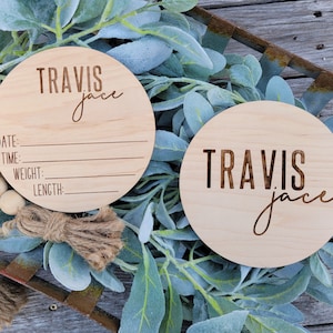 Birth Stats Sign, Newborn Baby Announcement, Newborn Baby Stat Sign, Newborn Keepsake Gift, Wood Name Sign, New Mom Gift, Baby Shower Gift