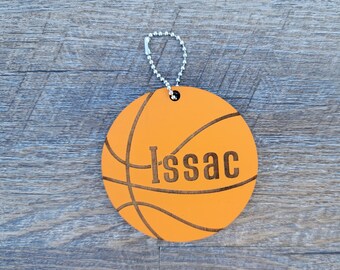 Basketball Zipper Charm;Basketball Bag Charm; Basketball;Gift for sondaughter Accessories;Sports Charm Accessories;Player Keychain