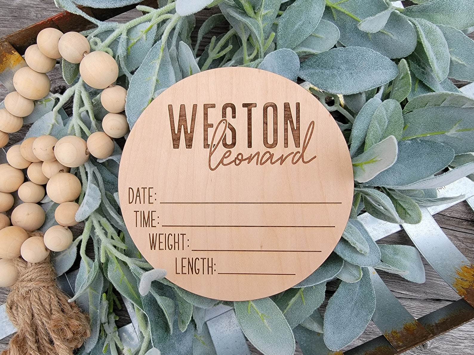 Birth Stats Sign Newborn Baby Announcement Newborn Baby Stat - Etsy