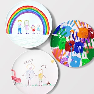 Kids plates // Custom artwork