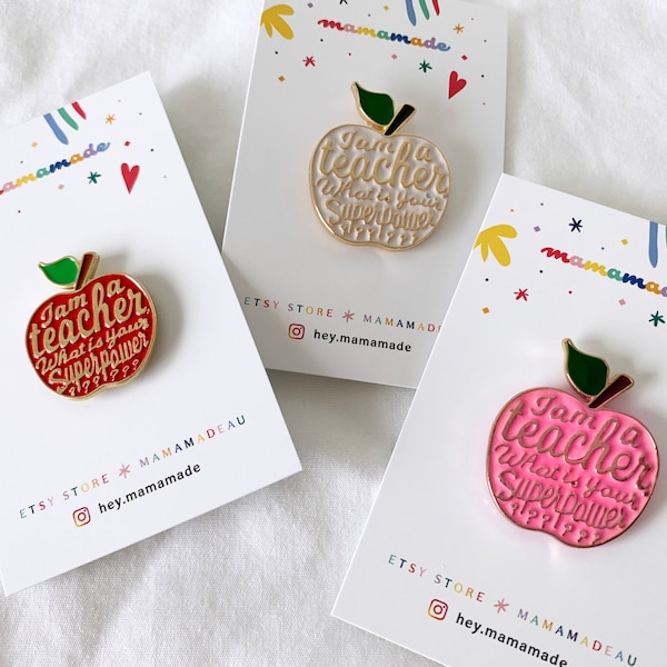 Teacher Pin Etsy