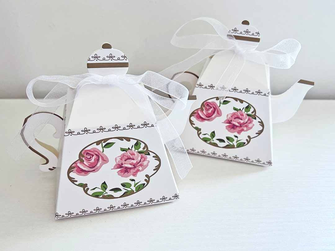 Teapot Boxes // White Etsy