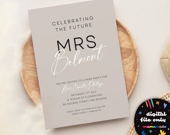 Invitación // Future Mrs (solo archivo digital – personalizado para usted)