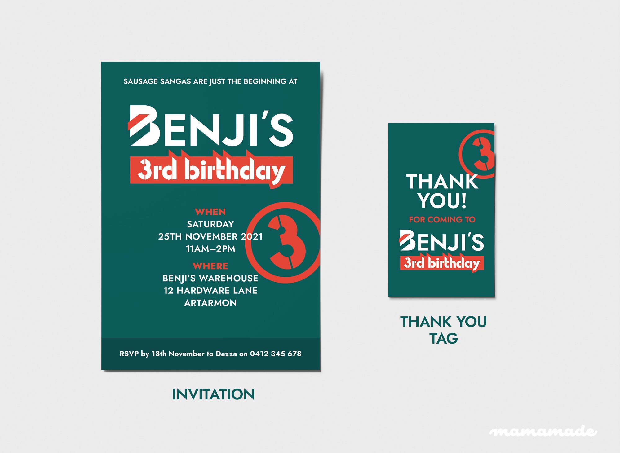 Invitation // Warehouse Theme digital File Only Etsy Australia