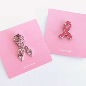 Emaille pin // Pink Ribbon – Breast Cancer Awareness