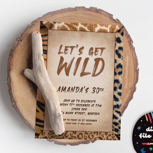Invito // Wild (solo file digitale – personalizzato per te)