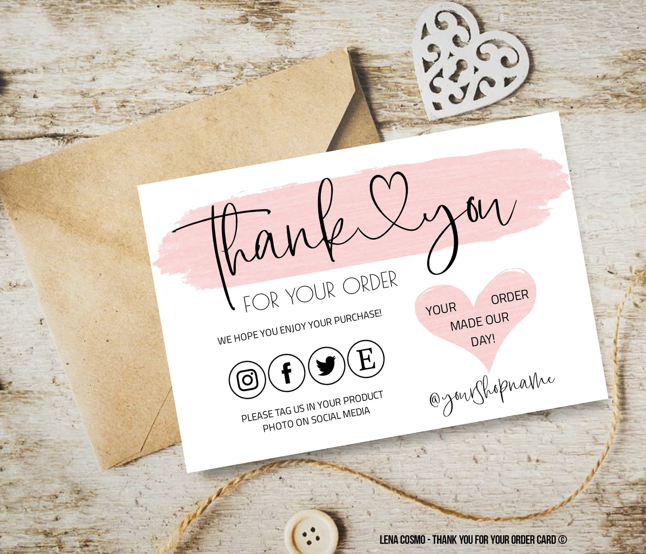 Thank You For Your Order Template Free