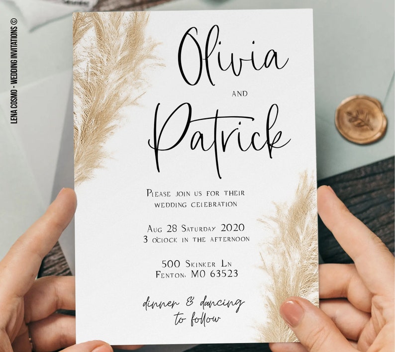 pampas-grass-wedding-invitation-suite-wedding-invitation-etsy